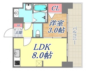 プレサンス兵庫駅前の物件間取画像